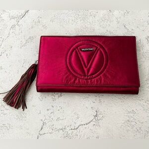 Valentino Oversized Red Clutch